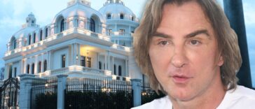 Žan Klod Van Dam pozira sa ćerkom Željka Mitrovića u njegovom dvorcu na Dedinju